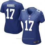 Camiseta NFL Game Mujer New York Giants Harris Azul