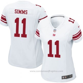 Camiseta NFL Game Mujer New York Giants Simms Blanco