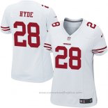 Camiseta NFL Game Mujer San Francisco 49ers Hyde Blanco