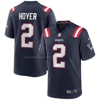 Camiseta NFL Game New England Patriots Brian Hoyer Azul