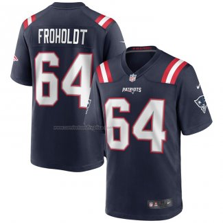 Camiseta NFL Game New England Patriots Hjalte Froholdt Azul