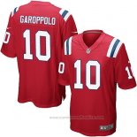 Camiseta NFL Game Nino New England Patriots Garoppolo Rojo