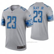 Camiseta NFL Legend Detroit Lions 23 Darius Slay Inverted Gris