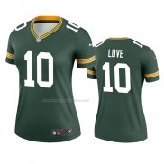 Camiseta NFL Legend Mujer Green Bay Packers Jordan Love Verde