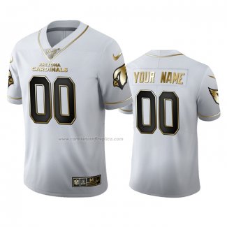 Camiseta NFL Limited Arizona Cardinals Personalizada Golden Editio Blanco