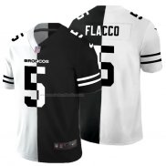 Camiseta NFL Limited Denver Broncos Flacco White Black Split