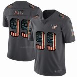 Camiseta NFL Limited Houston Texans Watt Retro Flag Negro