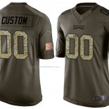 Camiseta NFL Limited Philadelphia Eagles Personalizada Salute To Service Verde2