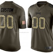 Camiseta NFL Limited Philadelphia Eagles Personalizada Salute To Service Verde2