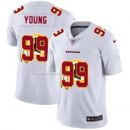 Camiseta NFL Limited Washington Redskins Young Logo Dual Overlap Blanco