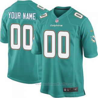 Camiseta NFL Nino Miami Dolphins Personalizada Verde