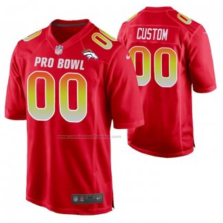 Camiseta NFL Pro Bowl Denver Broncos Personalizada Rojo