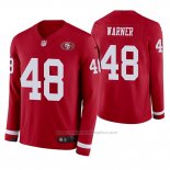 Camiseta NFL Therma Manga Larga San Francisco 49ers Fred Warner Rojo