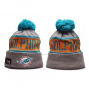 Gorro Beanie Miami Dolphins Gris Naranja