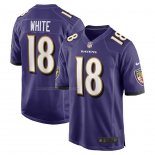 Camiseta NFL Game Baltimore Ravens Deandrew White Violeta