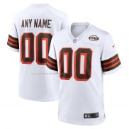 Camiseta NFL Game Cleveland Browns Personalizada Collection Alterno 1946 Blanco