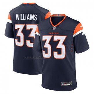 Camiseta NFL Game Denver Broncos Javonte Williams Alterno Azul