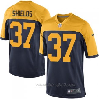 Camiseta NFL Game Green Bay Packers Shields Azul Amarillo