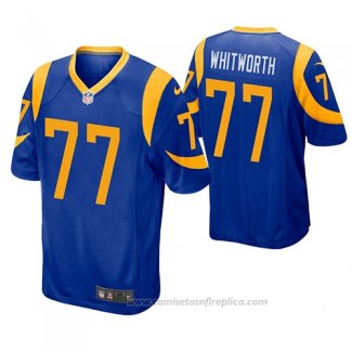 Camiseta NFL Game Los Angeles Rams Andrew Whitworth Azul Amarillo