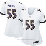 Camiseta NFL Game Mujer Baltimore Ravens Suggs Blanco