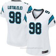 Camiseta NFL Game Mujer Carolina Panthers Lotulelei Blanco