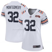 Camiseta NFL Game Mujer Chicago Bears David Montgomery Alterno Classic Blanco