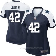 Camiseta NFL Game Mujer Dallas Cowboys Church Azul Blanco