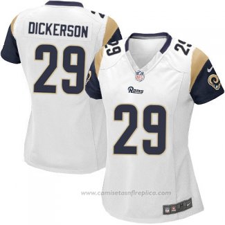 Camiseta NFL Game Mujer Los Angeles Rams Dickerson Blanco