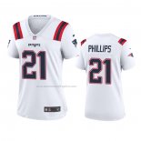 Camiseta NFL Game Mujer New England Patriots Adrian Phillips Blanco