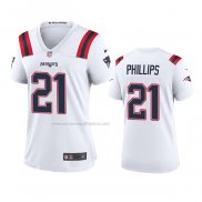 Camiseta NFL Game Mujer New England Patriots Adrian Phillips Blanco