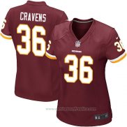 Camiseta NFL Game Mujer Washington Redskins Cravens Rojo