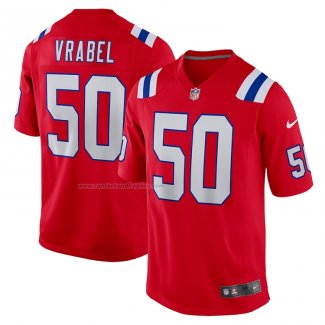 Camiseta NFL Game New England Patriots Mike Vrabel Retired Alterno Rojo