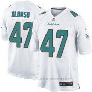 Camiseta NFL Game Nino Miami Dolphins Alonso Blanco