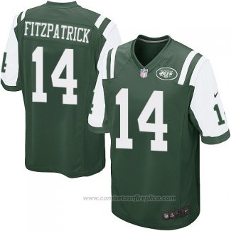 Camiseta NFL Game Nino New York Jets Fitzpatrick Verde