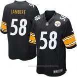 Camiseta NFL Game Nino Pittsburgh Steelers Lambert Negro