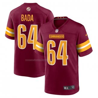 Camiseta NFL Game Washington Commanders David Bada 64 Rojo