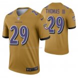 Camiseta NFL Legend Baltimore Ravens Earl Thomas III Inverted Oro