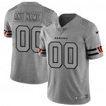 Camiseta NFL Limited Chicago Bears Personalizada Team Logo Gridiron Gris