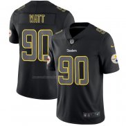 Camiseta NFL Limited Pittsburgh Steelers Watt Black Impact