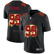 Camiseta NFL Limited Washington Redskins Young Logo Dual Overlap Negro