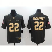 Camiseta NFL Anthracite Pcarolina Panthers 22 McCaffrey Limited 2016 Negro