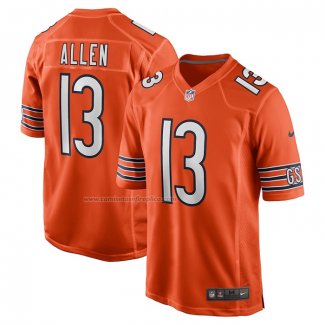 Camiseta NFL Game Chicago Bears Keenan Allen Alterno Naranja