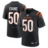 Camiseta NFL Game Cincinnati Bengals Jordan Evans 50 Negro