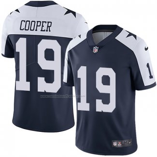 Camiseta NFL Game Dallas Cowboys 19 Amari Cooper Throwback Azul