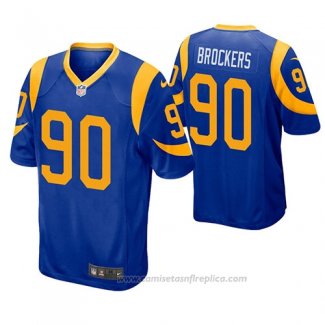 Camiseta NFL Game Los Angeles Rams Michael Brockers Azul Amarillo