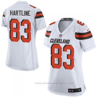 Camiseta NFL Game Mujer Cleveland Browns Hartline Blanco