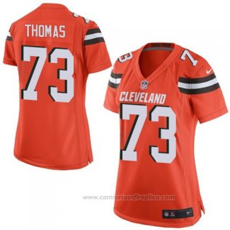 Camiseta NFL Game Mujer Cleveland Browns Thomas Naranja