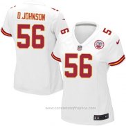 Camiseta NFL Game Mujer Kansas City Chiefs Johnson Blanco