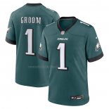 Camiseta NFL Game Philadelphia Eagles Number 1 Groom Verde