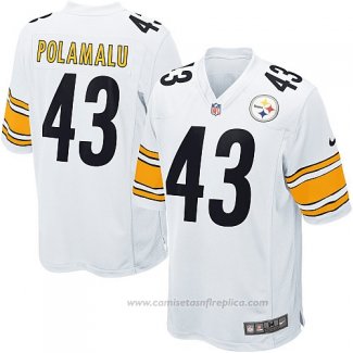 Camiseta NFL Game Pittsburgh Steelers Polamalu Blanco